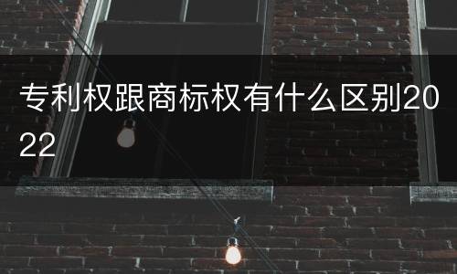 专利权跟商标权有什么区别2022