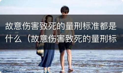 故意伤害致死的量刑标准都是什么（故意伤害致死的量刑标准都是什么标准）
