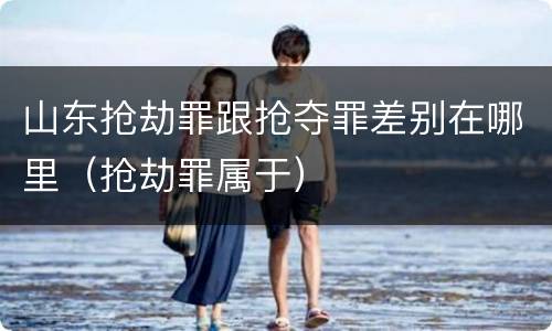 山东抢劫罪跟抢夺罪差别在哪里（抢劫罪属于）