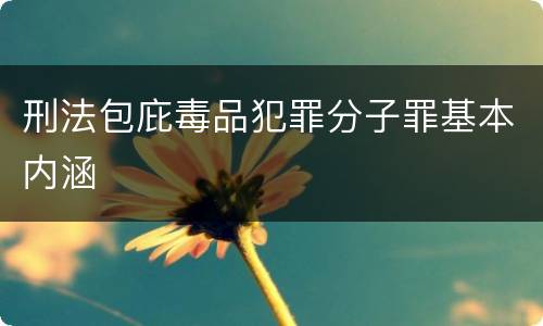 刑法包庇毒品犯罪分子罪基本内涵