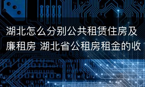 湖北怎么分别公共租赁住房及廉租房 湖北省公租房租金的收费标准