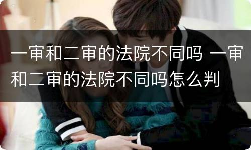 一审和二审的法院不同吗 一审和二审的法院不同吗怎么判
