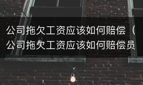公司拖欠工资应该如何赔偿（公司拖欠工资应该如何赔偿员工）