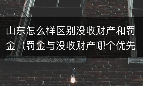 山东怎么样区别没收财产和罚金（罚金与没收财产哪个优先）