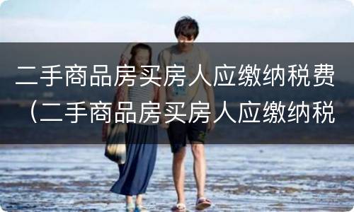 二手商品房买房人应缴纳税费（二手商品房买房人应缴纳税费吗）