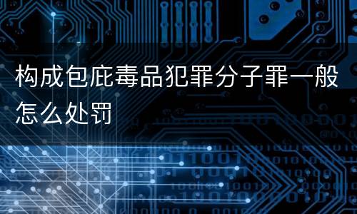 构成包庇毒品犯罪分子罪一般怎么处罚