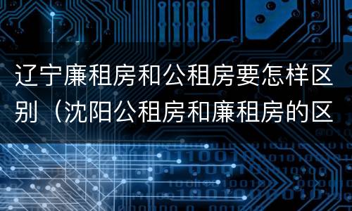 辽宁廉租房和公租房要怎样区别（沈阳公租房和廉租房的区别）