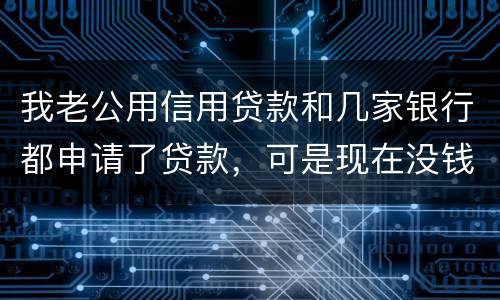 我老公用信用贷款和几家银行都申请了贷款，可是现在没钱还了，会有什么后果？还有网贷