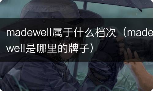 madewell属于什么档次（madewell是哪里的牌子）