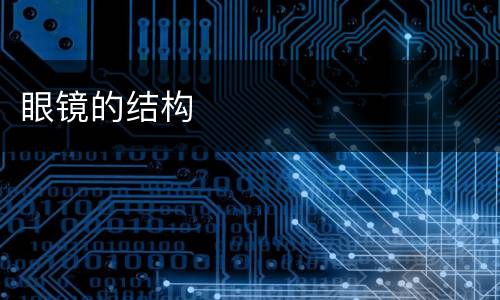 眼镜的结构