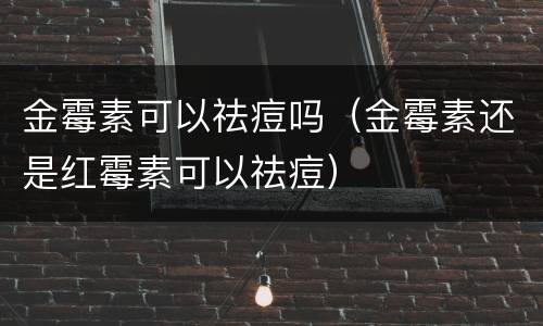 金霉素可以祛痘吗（金霉素还是红霉素可以祛痘）