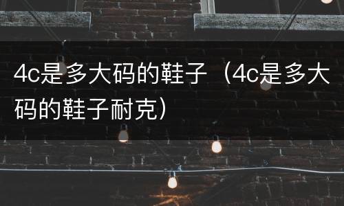 4c是多大码的鞋子（4c是多大码的鞋子耐克）