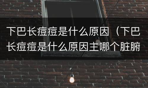 下巴长痘痘是什么原因（下巴长痘痘是什么原因主哪个脏腑）