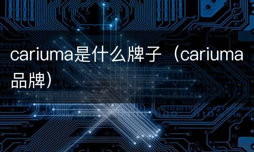 cariuma是什么牌子（cariuma品牌）