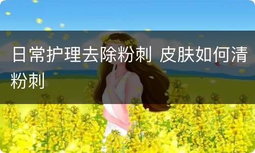 日常护理去除粉刺 皮肤如何清粉刺