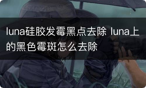 luna硅胶发霉黑点去除 luna上的黑色霉斑怎么去除