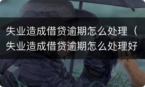 失业造成借贷逾期怎么处理（失业造成借贷逾期怎么处理好）