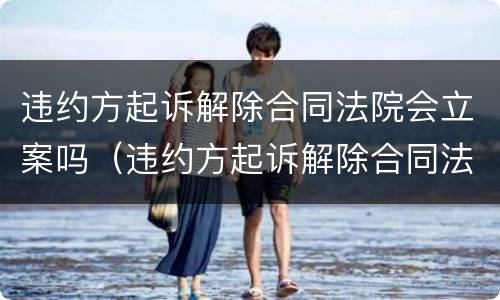 违约方起诉解除合同法院会立案吗（违约方起诉解除合同法院会立案吗怎么办）