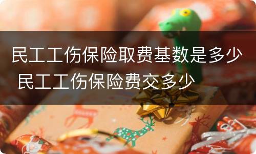 民工工伤保险取费基数是多少 民工工伤保险费交多少