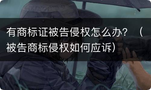 有商标证被告侵权怎么办？（被告商标侵权如何应诉）