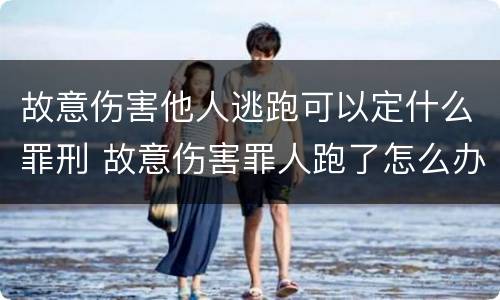 故意伤害他人逃跑可以定什么罪刑 故意伤害罪人跑了怎么办