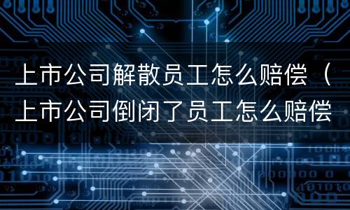 上市公司解散员工怎么赔偿（上市公司倒闭了员工怎么赔偿）
