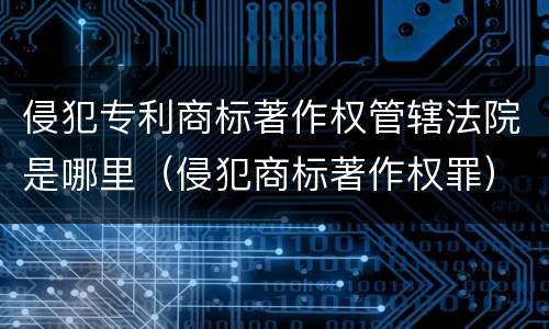 侵犯专利商标著作权管辖法院是哪里（侵犯商标著作权罪）