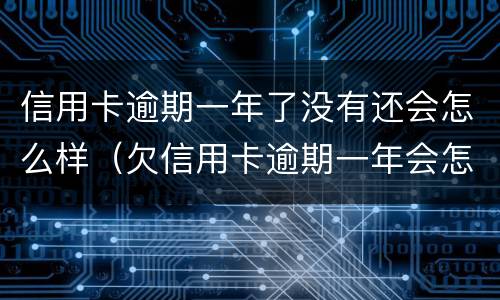 信用卡逾期一年了没有还会怎么样（欠信用卡逾期一年会怎样）