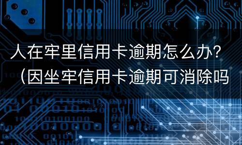 人在牢里信用卡逾期怎么办？（因坐牢信用卡逾期可消除吗）