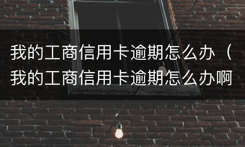我的工商信用卡逾期怎么办（我的工商信用卡逾期怎么办啊）
