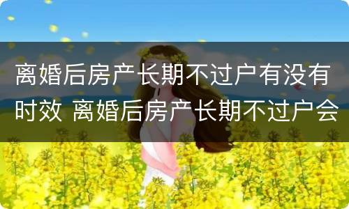 离婚后房产长期不过户有没有时效 离婚后房产长期不过户会怎样?