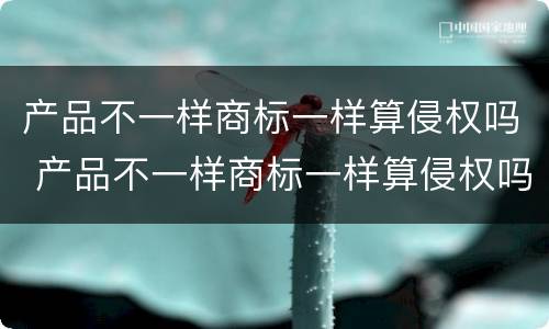 产品不一样商标一样算侵权吗 产品不一样商标一样算侵权吗为什么