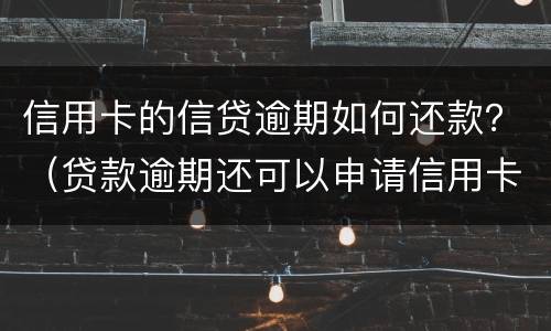 信用卡的信贷逾期如何还款？（贷款逾期还可以申请信用卡吗）