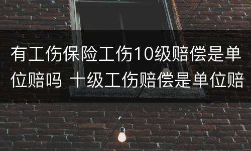 有工伤保险工伤10级赔偿是单位赔吗 十级工伤赔偿是单位赔还是保险公司赔