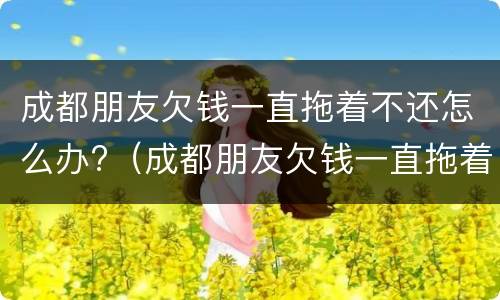 成都朋友欠钱一直拖着不还怎么办?（成都朋友欠钱一直拖着不还怎么办理）