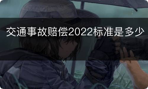 交通事故赔偿2022标准是多少