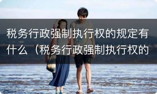 税务行政强制执行权的规定有什么（税务行政强制执行权的规定有什么法律依据）