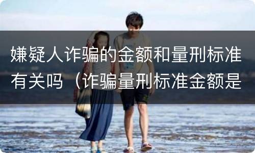 嫌疑人诈骗的金额和量刑标准有关吗（诈骗量刑标准金额是按涉案金额）