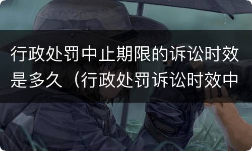 行政处罚中止期限的诉讼时效是多久（行政处罚诉讼时效中断）