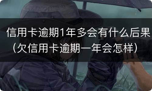 信用卡逾期1年多会有什么后果（欠信用卡逾期一年会怎样）
