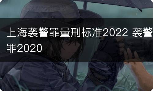 上海袭警罪量刑标准2022 袭警罪2020