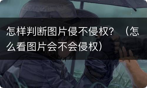 怎样判断图片侵不侵权？（怎么看图片会不会侵权）