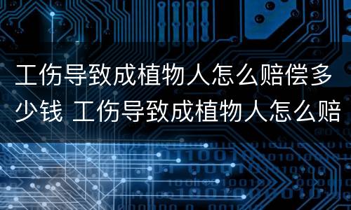 工伤导致成植物人怎么赔偿多少钱 工伤导致成植物人怎么赔偿多少钱啊