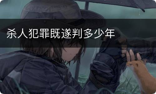 杀人犯罪既遂判多少年