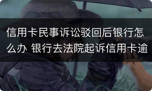 信用卡民事诉讼驳回后银行怎么办 银行去法院起诉信用卡逾期怎么办