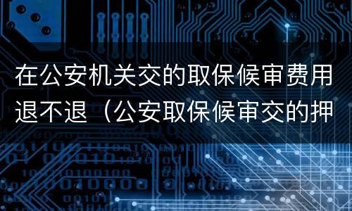 在公安机关交的取保候审费用退不退（公安取保候审交的押金会退吗）