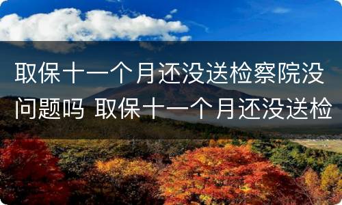 取保十一个月还没送检察院没问题吗 取保十一个月还没送检察院没问题吗是真的吗