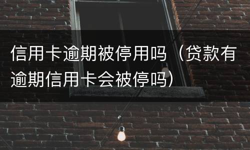 信用卡逾期被停用吗（贷款有逾期信用卡会被停吗）
