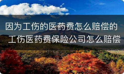 因为工伤的医药费怎么赔偿的 工伤医药费保险公司怎么赔偿