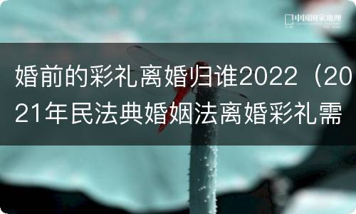 婚前的彩礼离婚归谁2022（2021年民法典婚姻法离婚彩礼需要归还吗?）